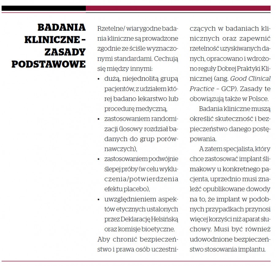 BADANIA KLINICZNE – ZASADY PODSTAWOWE